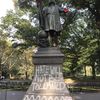 Christopher Columbus Statue In Central Park Vandalized With 'Bloody' Hands & Message: 'Hate Will Not Be Tolerated'
